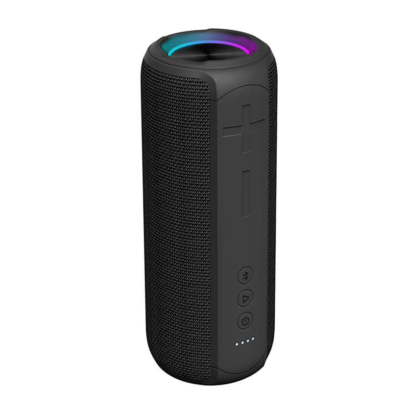 Luzes LED alto-falante portátil sem fio Bluetooth IPX7 Suporte à prova d'água TF BT AUX