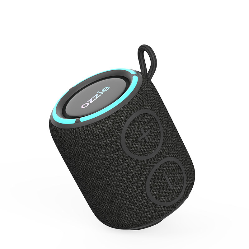 Alto-falante sem fio portátil à prova d'água IPX7 com luzes LED RGB coloridas