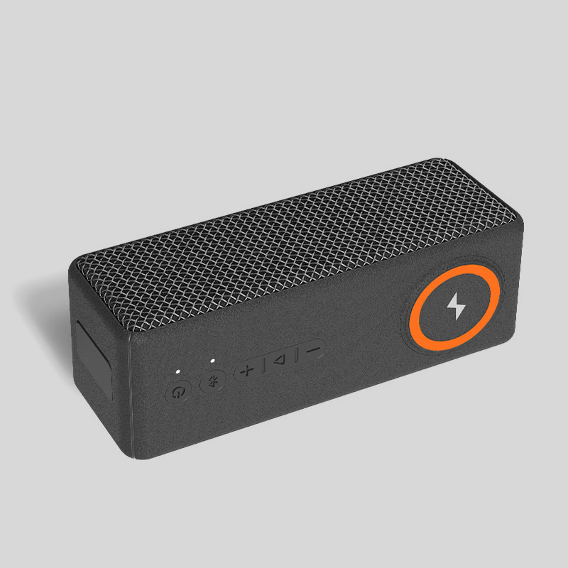 22.4 X 7.9 X 8.4 Cm Alto-falante de carregador sem fio Compatível com MP3/WMA/WAV/APE/FLAC