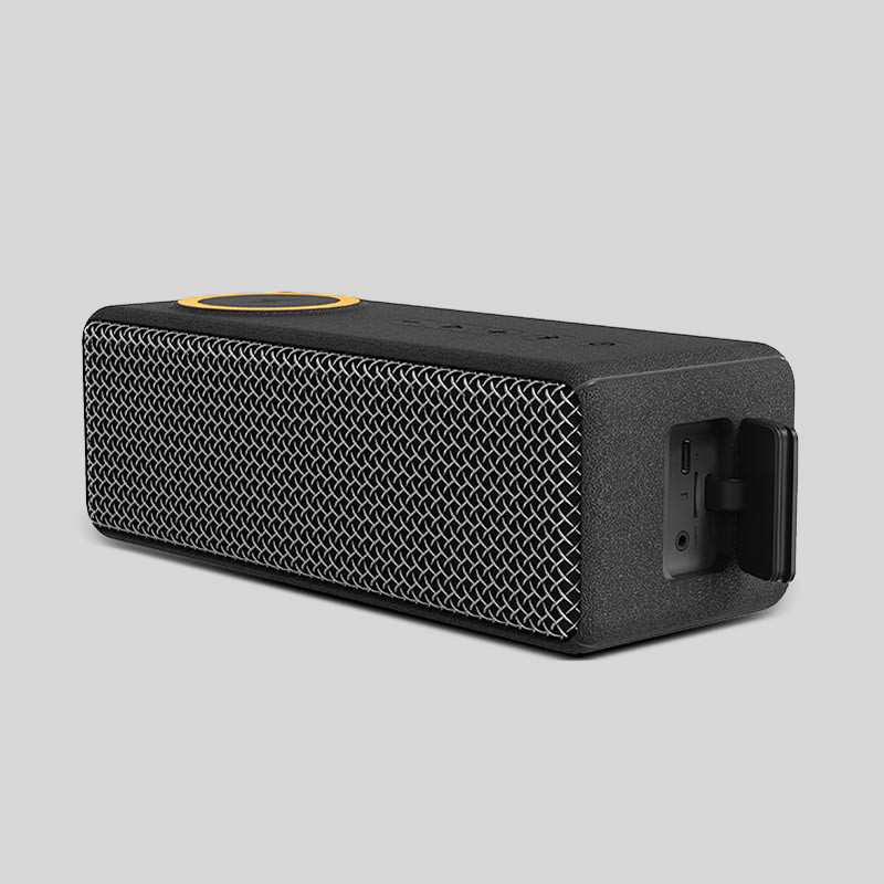 22.4 X 7.9 X 8.4 Cm Alto-falante de carregador sem fio Compatível com MP3/WMA/WAV/APE/FLAC