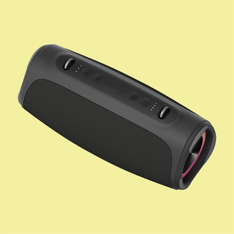 Alto-falante portátil para festas ao ar livre com função de disco USB e resposta de frequência de 20Hz-20KHz