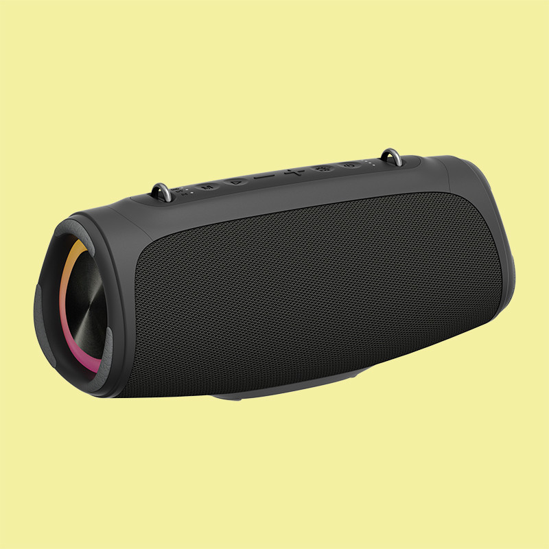 Alto-falante portátil para festas ao ar livre com função de disco USB e resposta de frequência de 20Hz-20KHz