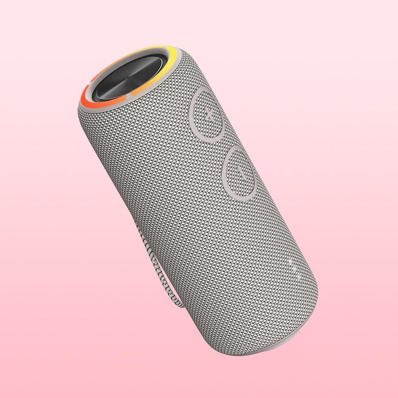 TWS Wireless Portable Fabric Bluetooth 5.3 Speaker com IPX7 resistente à água e 11 horas de tempo de trabalho