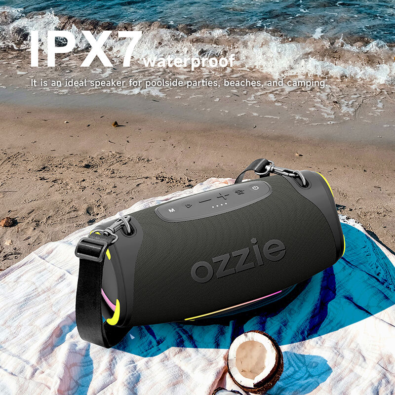 2026 Tendência de alto-falante Parlantes Bluetooth 80w alto-falantes de baixo sem fio LED Ipx7 resistente à água tecido alto-falantes Woofer