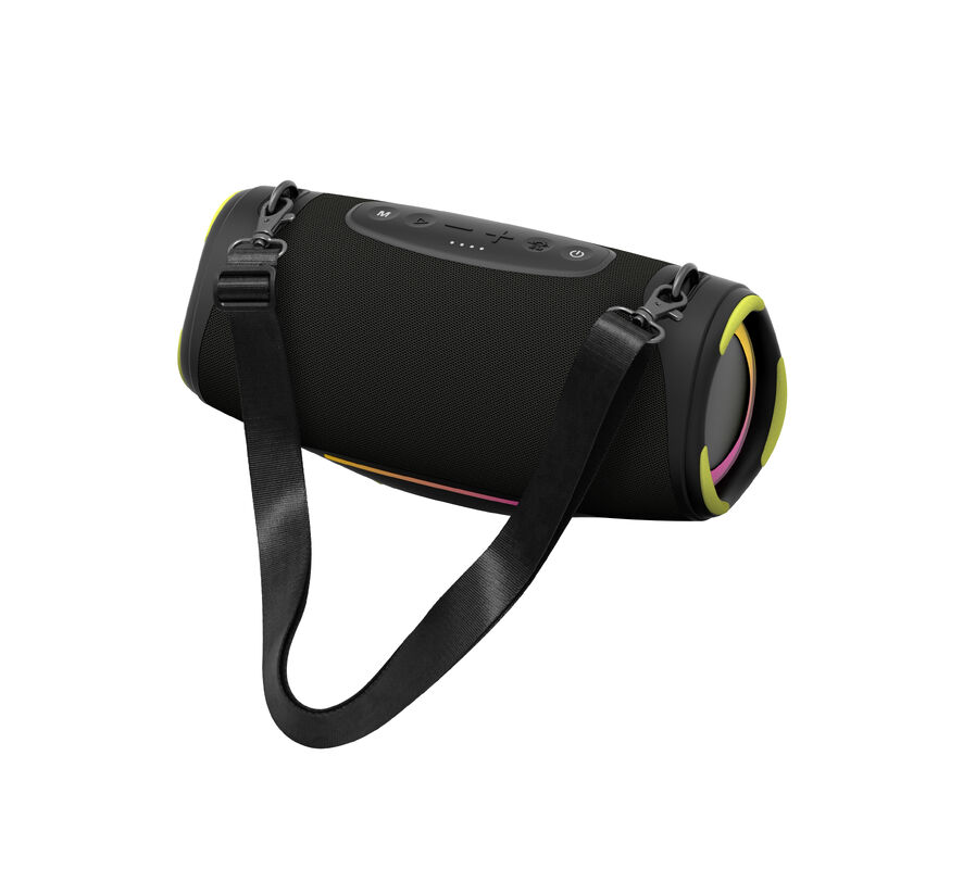 2026 Tendência de alto-falante Parlantes Bluetooth 80w alto-falantes de baixo sem fio LED Ipx7 resistente à água tecido alto-falantes Woofer