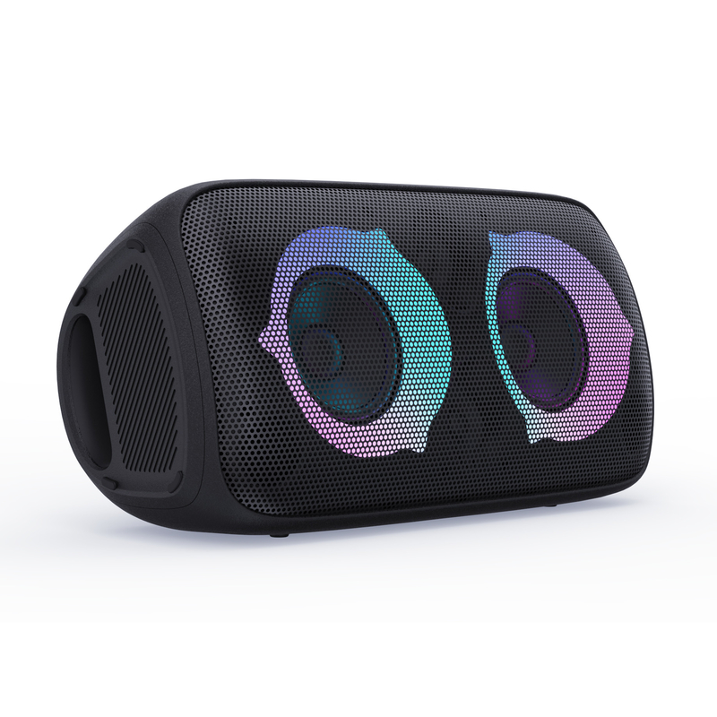 orador Graves Bluetooth pesado 5,0 de Bluetooth da luz do diodo emissor de luz 60W com luz colorida do RGB