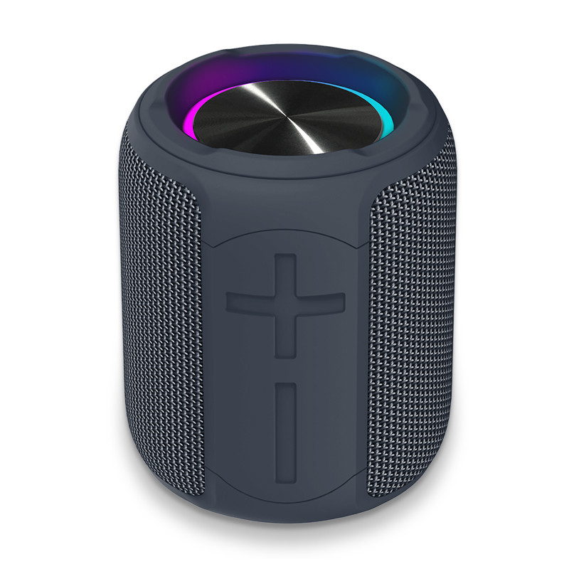 Orador impermeável sem fio de BT 5,0 com luz dupla do RGB do som estéreo de 360 graus